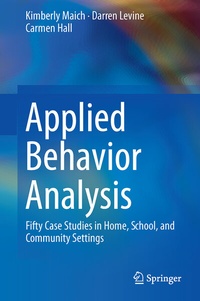 Enlarge image Cover: Applied Behavior Analysis - Springer