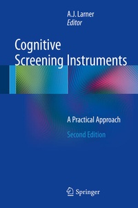 Enlarge image Cover: Cognitive Screening Instruments - Springer