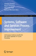 Cover: Systems, Software and Services Process Improvement - Springer
