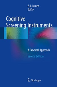 Abbildung von: Cognitive Screening Instruments - Springer