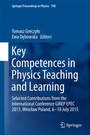 Cover: Key Competences in Physics Teaching and Learning - Springer
