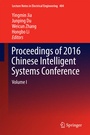 Cover: Proceedings of 2016 Chinese Intelligent Systems Conference - Springer
