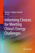 Cover: Informing Choices for Meeting China's Energy Challenges - Springer