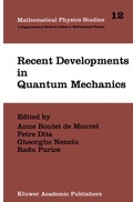 Cover: Recent Developments in Quantum Mechanics - Springer