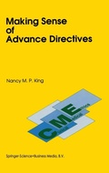 Cover: Making Sense of Advance Directives - Kluwer Academic Publishers