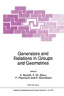 Cover: Generators and Relations in Groups and Geometries - Springer