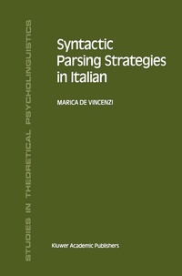 Abbildung von: Syntactic Parsing Strategies in Italian - Kluwer Academic Publishers