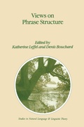 Cover: Views on Phrase Structure - Kluwer Academic Publishers