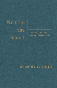 Enlarge image Cover: Writing the Social - University of Toronto Press