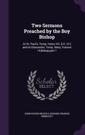 Cover: Two Sermons Preached by the Boy Bishop - Palala Press