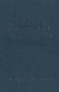Cover: Of Property and Propriety - University of Toronto Press