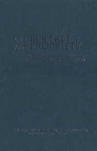 Enlarge image Cover: Of Property and Propriety - University of Toronto Press