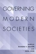Cover: Governing Modern Societies - University of Toronto Press