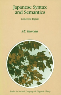Enlarge image Cover: Japanese Syntax and Semantics - Springer