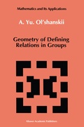 Bild: Geometry of Defining Relations in Groups - Kluwer Academic Publishers