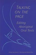 Cover: Talking on the Page - University of Toronto Press
