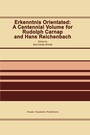 Cover: Erkenntnis Orientated: A Centennial Volume for Rudolf Carnap and Hans Reichenbach - Springer