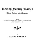 Cover: British Family Names--Their Origin and Meaning ... - Genealogical Publishing Company
