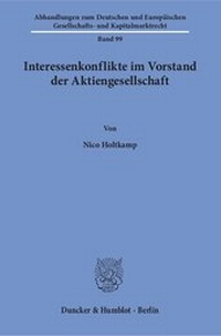 Abbildung von: Interessenkonflikte im Vorstand der Aktiengesellschaft - fibre
