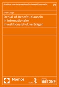 Cover: Denial-of-Benefits-Klauseln in internationalen Investitionsschutzvertr&auml;gen - Nomos