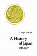 Cover: A History of Japan, 1615-1867 - Stanford University Press