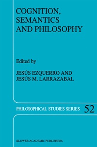 Enlarge image Cover: Cognition, Semantics and Philosophy - Springer