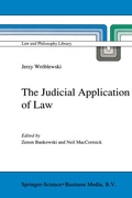 Cover: The Judicial Application of Law - Springer