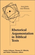 Cover: Rhetorical Argumentation in Biblical Texts - Trinity Press International