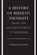 Cover: A History of Russian Thought from the Enlightenment to Marxism - Stanford University Press