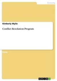 Enlarge image Cover: Conflict Resolution Program - Grin Verlag