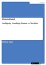 Cover: Ambiguity Handling - Grin Verlag