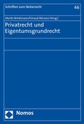 Cover: Privatrecht und Eigentumsgrundrecht - Nomos