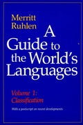 Cover: A Guide to the World's Languages - Stanford University Press
