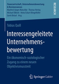 Abbildung von: Interessengeleitete Unternehmensbewertung - Springer Gabler