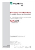 Cover: Productivity versus Robustness / Produktivit&auml;t versus Robustheit - Wissenschaftliche Scripten