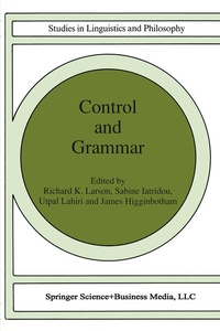 Abbildung von: Control and Grammar - Springer