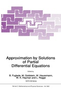 Cover: Approximation by Solutions of Partial Differential Equations - Springer
