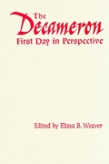 Cover: The Decameron First Day in Perspective - University of Toronto Press