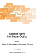 Cover: Guided Wave Nonlinear Optics - Kluwer Academic Publishers