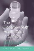 Cover: The Governance of Health Care in Canada - University of Toronto Press