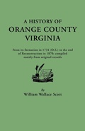Cover: History of Orange County, Virginia - Genealogical Publishing Company