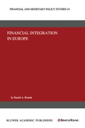 Cover: Financial Integration in Europe - Springer