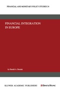 Cover: Financial Integration in Europe - Springer