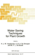Cover: Water Saving Techniques for Plant Growth - Kluwer Academic Publishers