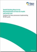 Cover: Decontamination of linen for health and social care - TSO