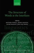 Cover: The Structure of Words at the Interfaces - Oxford University Press