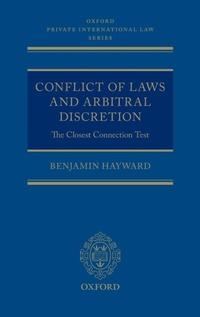 Abbildung von: Conflict of Laws and Arbitral Discretion - Oxford University Press