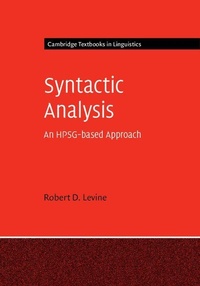 Enlarge image Cover: Syntactic Analysis - Cambridge University Press