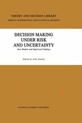 Cover: Decision Making Under Risk and Uncertainty - Springer