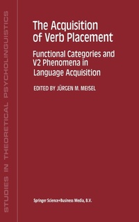 Abbildung von: The Acquisition of Verb Placement - Kluwer Academic Publishers